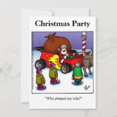 Drôle Noël Invitations (Devant)