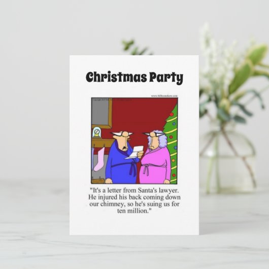 Drôle Noël Invitations (Debout devant)