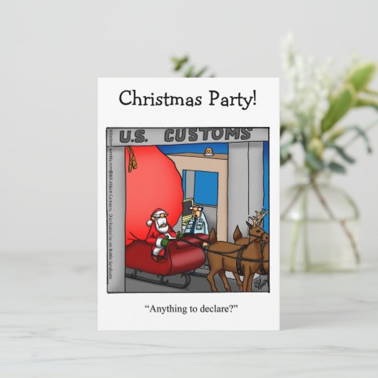 Drôle Noël Invitations (Debout devant)