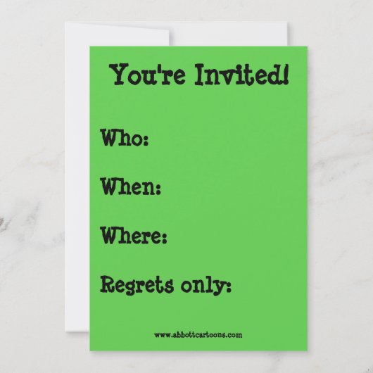 Drôle Noël Invitations (Dos)