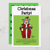 Drôle Noël Invitations (Devant / Derrière)