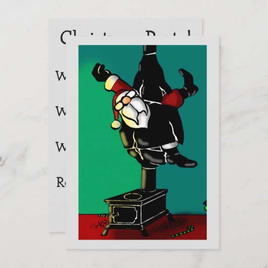 Drôle Noël Invitations (Devant / Derrière)