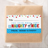 Drôle Noël Liste Naughty ou Nice Stickers Cadeau (En situation)