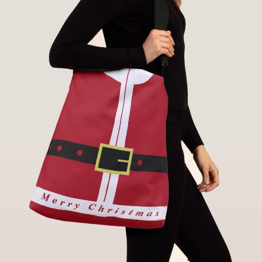 Drôle Noël Père Noël Cadeaux Crossbody Sac (De près)