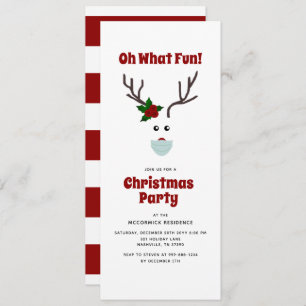 Drôle Noël Reindeer Invitation