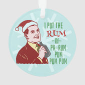 Drôle Noël Retro Rhum Boire Homme Vacances (dos)