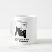 drôle noir et blanc jours pluvieux Mug (Devant gauche)