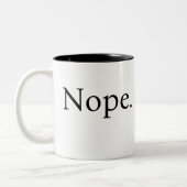 Drôle Nope Café Mug (Gauche)