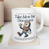 Drôle Notaire Public Mug - Emmenez-moi dans votre
