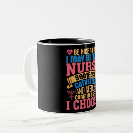Drôle Nourriture Mug (Devant gauche)