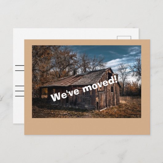 Drôle Nous avons Déplacé la carte (Devant / Derrière)