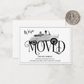 Drôle Nous avons Déplacé la carte de Faire-part Vi (Devant/Arrière en situation)