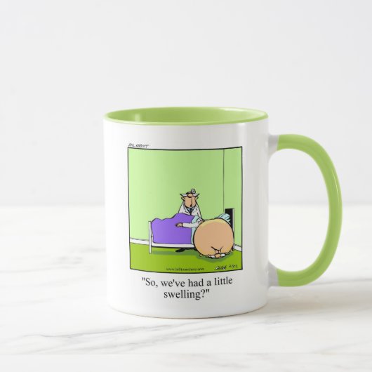 Drôle Obtenir bien Humour Mug cadeau (Droite)