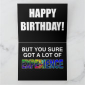 drôle obtenir vieille carte d'anniversaire (Intérieur)