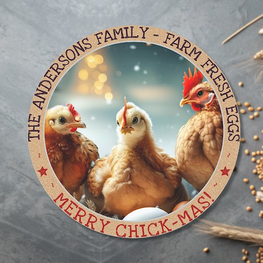 Drôle Oeuf de Noël Carton Étiquette mignons Fun Ch