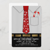 Drôle Office Noël Invitation (Devant / Derrière)