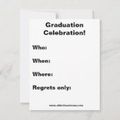 Drôle Ophtalmologie École Graduation Invitation (Dos)