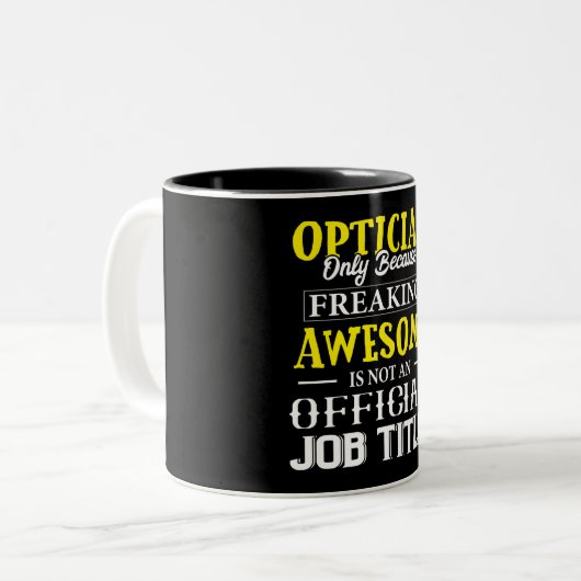 Drôle Opticien Mug (Devant gauche)