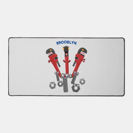 Drôle outil monstre de clé humour dessin animé (Recto)