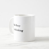 Drôle Overthinker café Mug (Devant gauche)