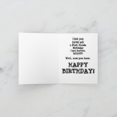 Drôle Panda rose joyeuse carte d'anniversaire (Intérieur)