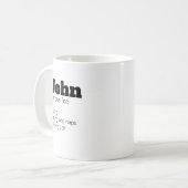 Drôle papa Fête des pères, Novelty Cadeau café Mug (Devant gauche)