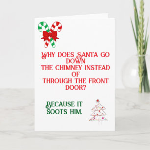Drôle Papa Joke carte de Noël conçue