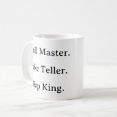 Drôle Papa Mug - Grill Master Joke Teller Nap King (Devant gauche)