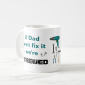 Drôle Papa Mug pour Mr. Réparez-le (Devant gauche)