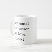 Drôle Papa Mug - Professionnel Embarrasser Custom (Devant gauche)