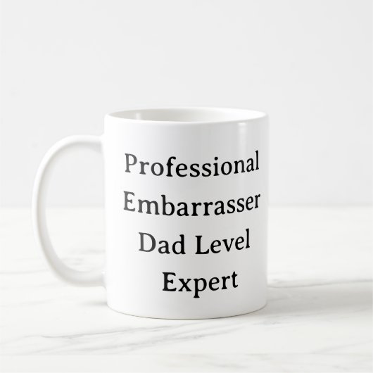 Drôle Papa Mug - Professionnel Embarrasser Custom (Gauche)
