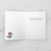 Drôle Papa Tu Rock Dinosaur Pun Carte Fête des pèr (Intérieur)