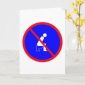 Drôle Pas Assis Sur Toilettes Signet Carte De Voeu (Fleur jaune)