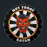 Drôle Pas Aujourd'Hui Satan Dartboard<br><div class="desc">Personnalisez ce somptueux tableau de bord avec un accueil personnalisé. Conçu pour vous par Blackberry Boulevard.</div>