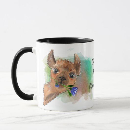 Drôle Pas De Drame Llama Mug (Gauche)