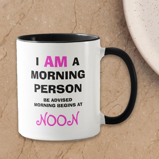 Drôle pas un Morning Person Mug