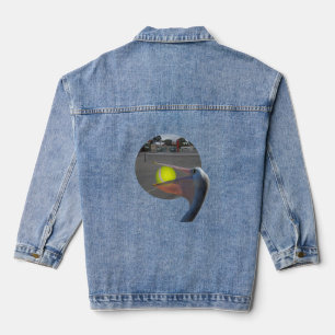 Drôle Pelican Attrape Ball de Tennis, Denim Jacket