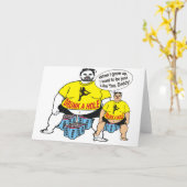 Drôle Père ivre Comme Son Carte De Voeux (Fleur jaune)