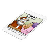 Drôle Père Noël chez DMV Humour Magnet Cadeau (Côté Gauche)