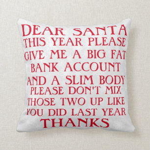Drôle Père Noël Coussin de Noël