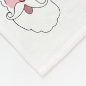 Drôle Père Noël couverture polaire personnalisée (Coin)