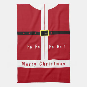 Drôle Père Noël Noël serviette de cuisine