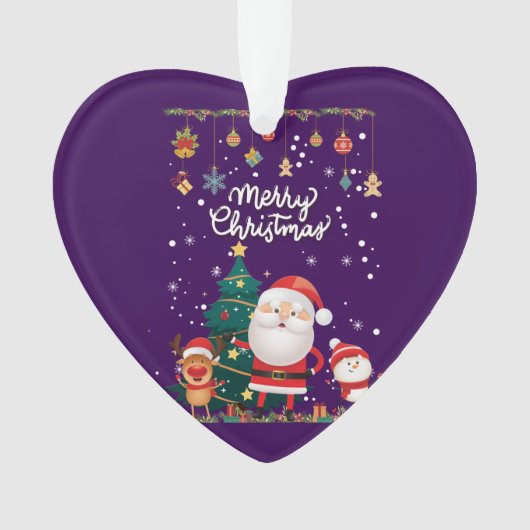 Drôle Père Noël, Snowman, Reindeer Joyeux Noël (devant)