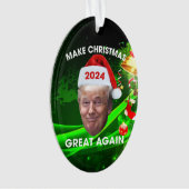 Drôle Père Noël Trump 2024 Rendre Noël super  (devant)