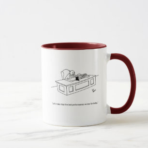 Drôle "Performance Review" Humour Mug