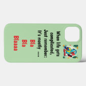 Drôle perroquet sarcastique - coque iphone (Verso (horizontal))