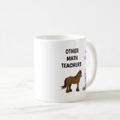 Drôle personnalisé Math Enseignant Mug Don (Devant droit)