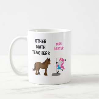 Drôle personnalisé Math Enseignant Mug Don