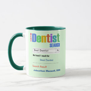 Drôle personnalisé Meilleur Dentiste Mug cadeau