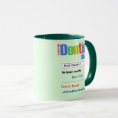 Drôle personnalisé Meilleur Dentiste Mug cadeau (Devant droit)